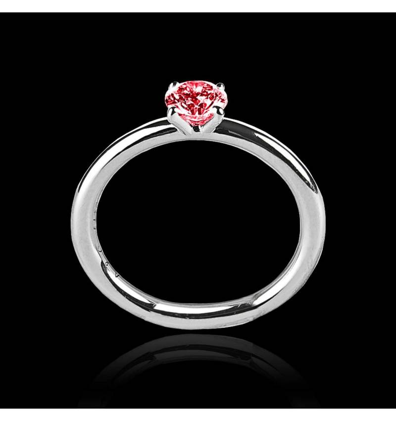 Ruby Engagement Ring White Gold Anja