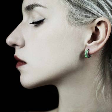 Fuseaux Emerald Earrings
