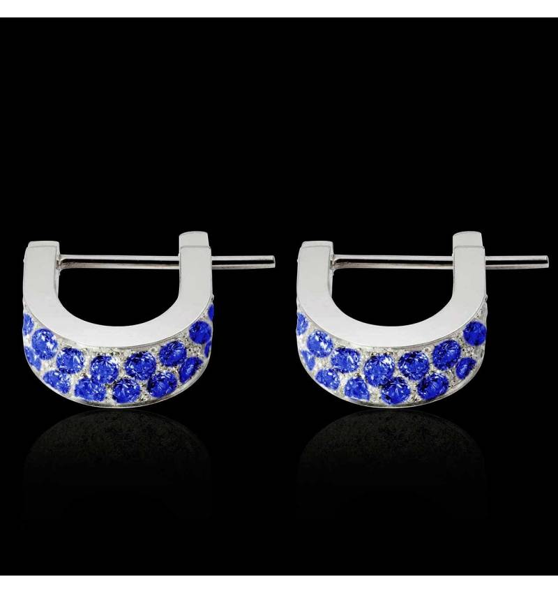 Fuseaux Blue Sapphire Earrings