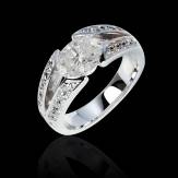 Diamond Engagement Ring Diamond Paving White Gold Isabelle  