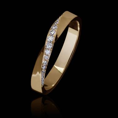 Auxence Rose Gold Wedding Band