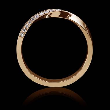Auxence Rose Gold Wedding Band