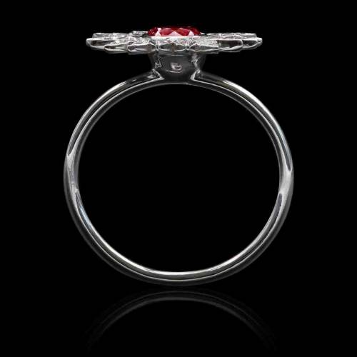 Bague rubis Marguerite